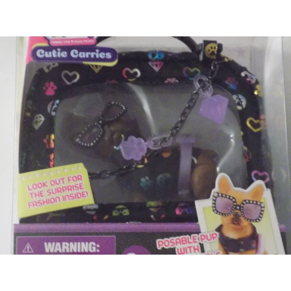 FRENCH BULLDOG Real Littles CUTIE CARRIES Poseable Puppy Dog - Picture 7 of 8